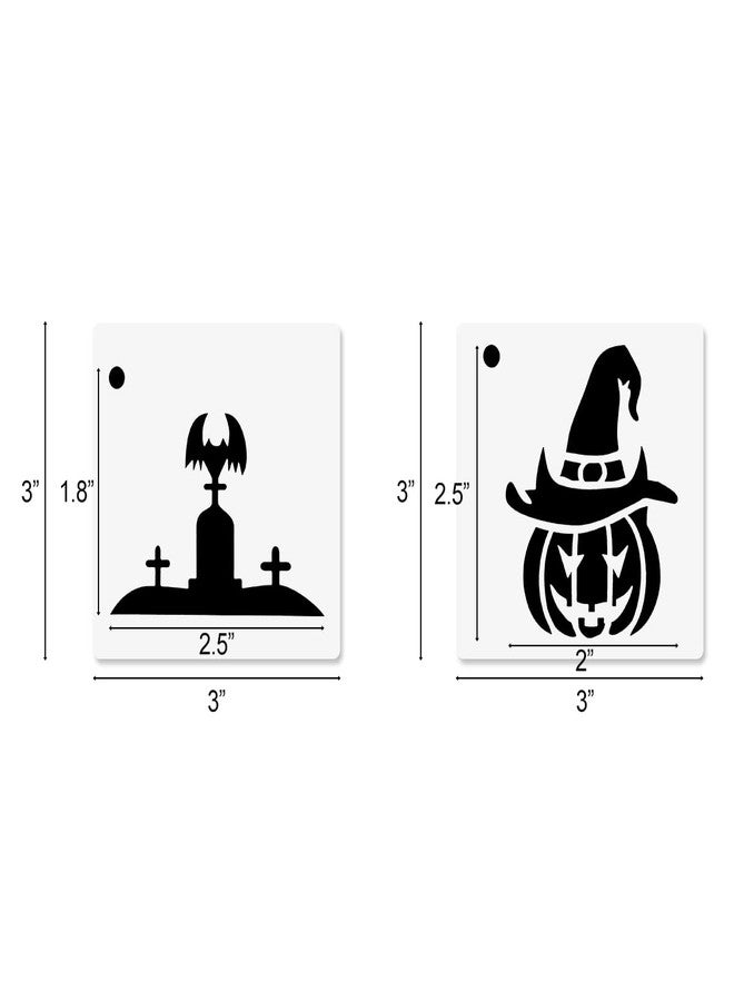CODOHI 30 Pcs Halloween Stencils 3x3 in - Image 2